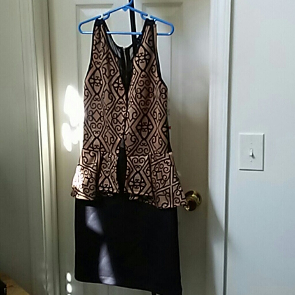 Black and Gold Dress